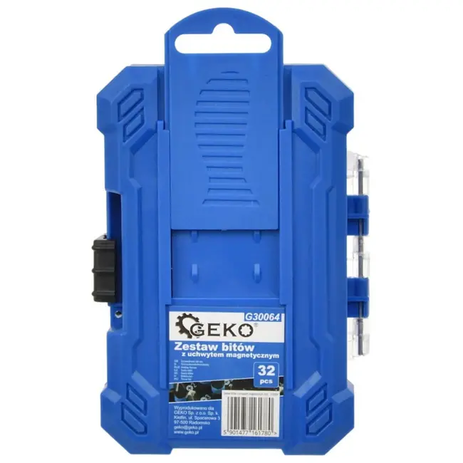 GEKO Bitset met magnetische houder - 32-delig - veelzijdige schroefoplossing - staal S2