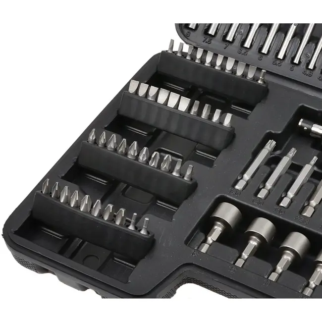 GEKO Boor- en schroefbitset - 110-delig - Compleet met opbergkoffer