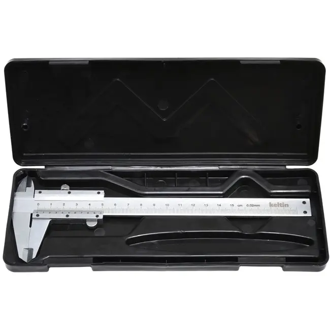Keltin Analoge schuifmaat - 0-150 mm - Versterkt staal - Dubbele bekken - Nauwkeurigheid 0,02 mm