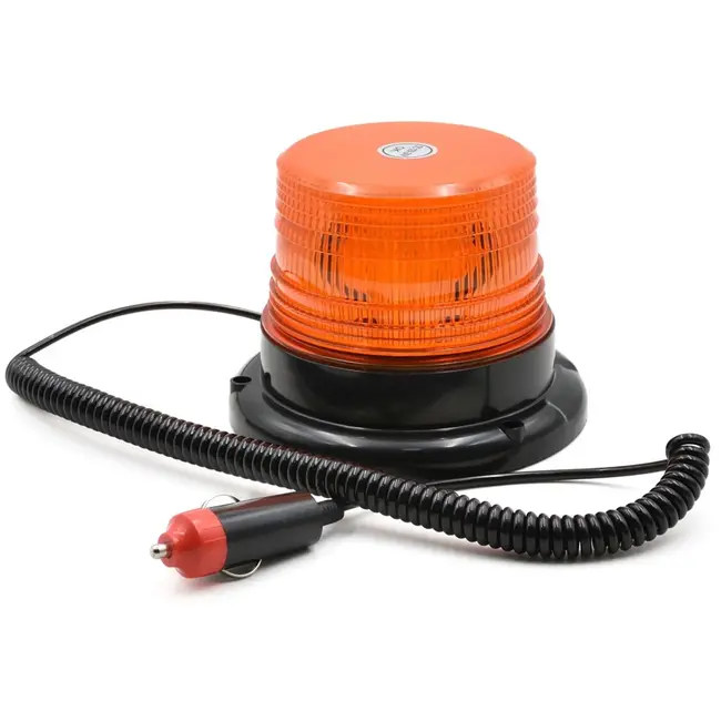 GEKO Oranje waarschuwingslamp - magnetische bevestiging - 12/24V - 130x100mm