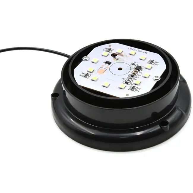 GEKO Oranje waarschuwingslamp - magnetische bevestiging - 12/24V - 130x100mm