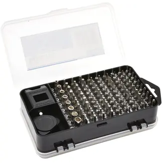 GEKO Precisie bitset - veelzijdig - 90-delig - magnetische handgreep - aluminium - flexibel