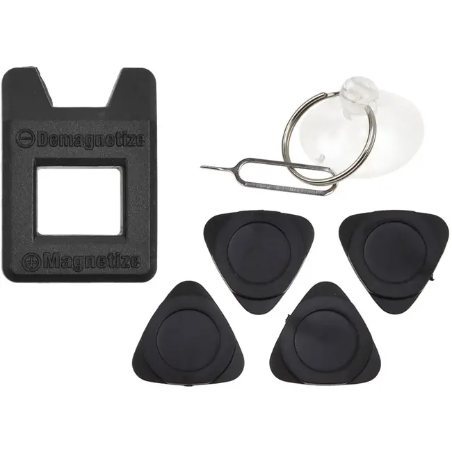 GEKO Precisie bitset - veelzijdig - 90-delig - magnetische handgreep - aluminium - flexibel