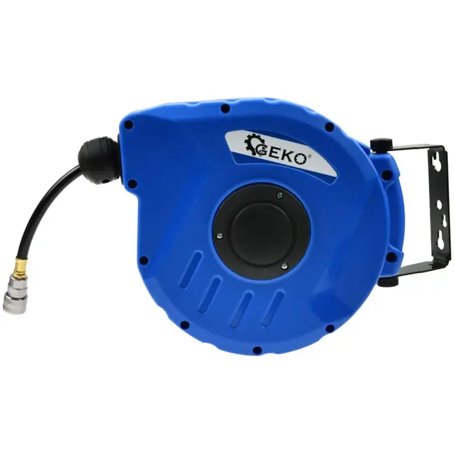 GEKO Luchtslanghaspel - 10m - Versterkt PVC - Hoge drukbestendigheid - Wandmontage mogelijk