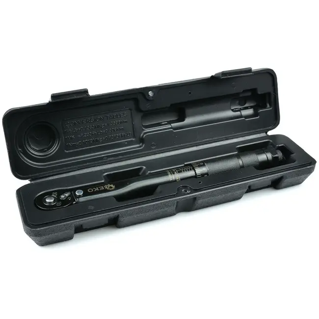 GEKO Dynamometrische sleutel - 5-25 Nm - CrV staal - 270 mm - zwart