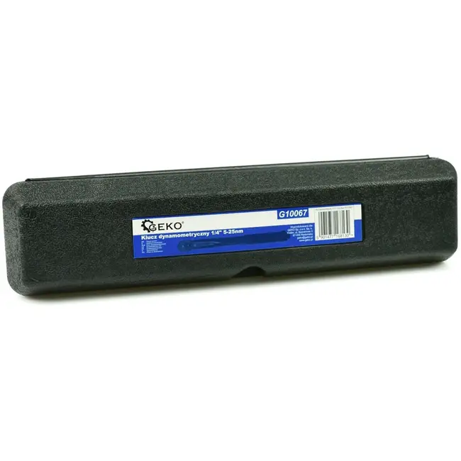 GEKO Dynamometrische sleutel - 5-25 Nm - CrV staal - 270 mm - zwart