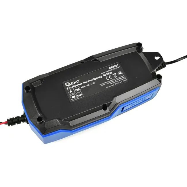 GEKO Automatische acculader - 6/12V - 10A - LCD display - IP65 waterdicht