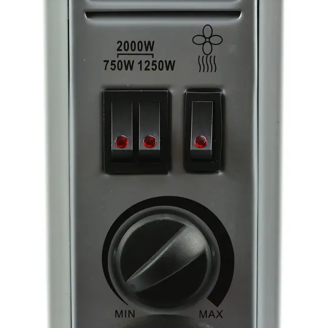 GEKO Convector kachel - Turbo & Timer - Vrijstaand of wandmontage - 2000W - Wit