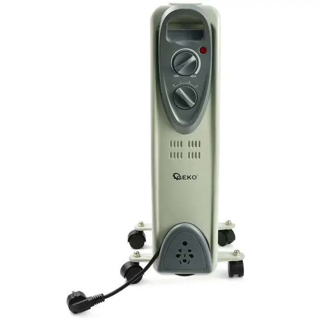 GEKO Oliegevulde radiator - 9 vinnen - 2000W - instelbare thermostaat - oververhittingsbeveiliging