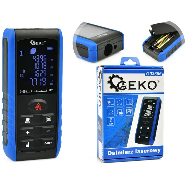GEKO Laser afstandsmeter - 60m bereik - Precisie en veelzijdigheid