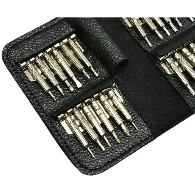 GEKO Precisieschroevendraaierset - 25-delig - Compact en veelzijdig - Inclusief opbergetui