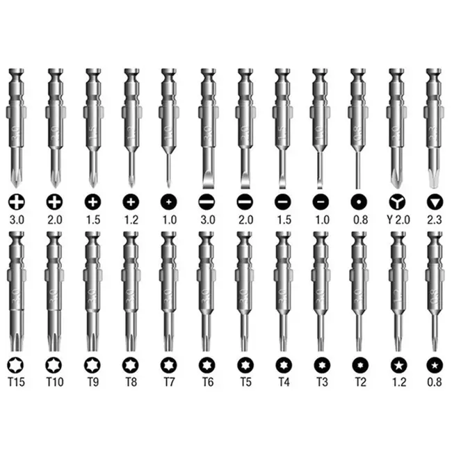 GEKO Precisieschroevendraaierset - 25-delig - Compact en veelzijdig - Inclusief opbergetui