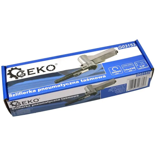 GEKO Luchtaangedreven bandschuurmachine - Compact - Telescoopspanner - 10x330 mm