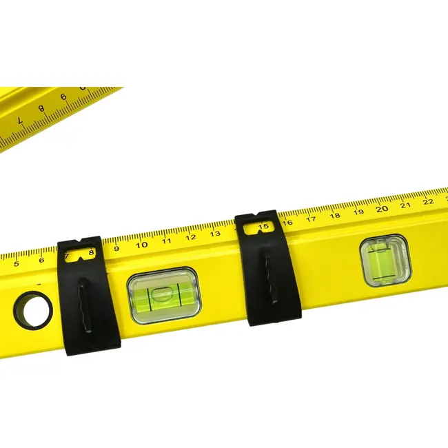 GEKO Hoekmeter waterpas - 3-in-1 functie - 50 cm - met libellen en meetarmen