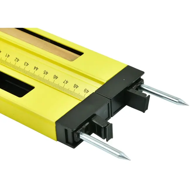 GEKO Hoekmeter waterpas - 3-in-1 functie - 50 cm - met libellen en meetarmen