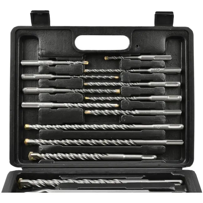 GEKO SDS-plus boor- en beitelset - 17-delig - voor beton en natuursteen