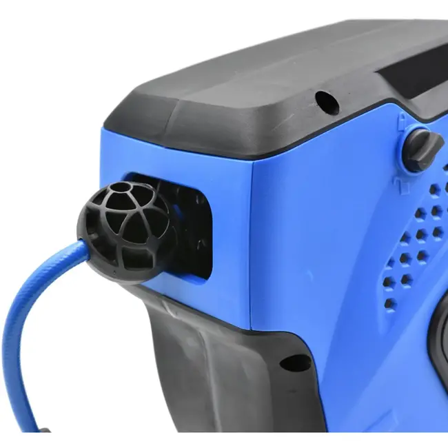 GEKO Luchtslang op haspel - 14m - Versterkt PVC - Hoge drukbestendigheid - Wandmontage mogelijk