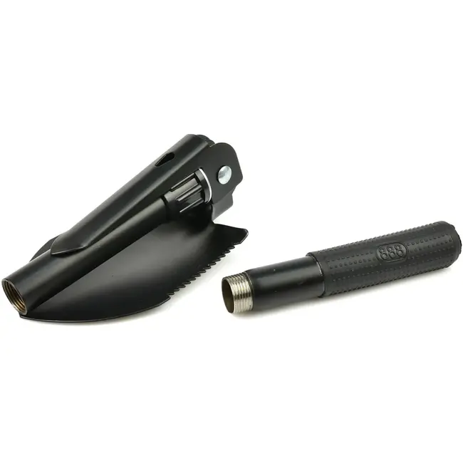 GEKO Opvouwbare multitool schep - 4-in-1 - compact en duurzaam - staal - 41 cm - zwart