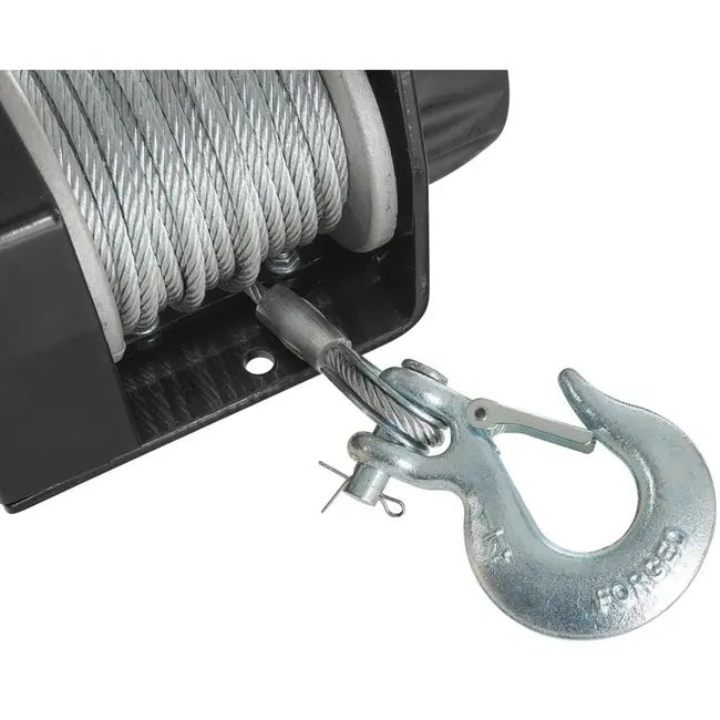 GEKO Elektrische lier - 12V - 907 kg trekkracht - 12 m staalkabel - Offroad geschikt