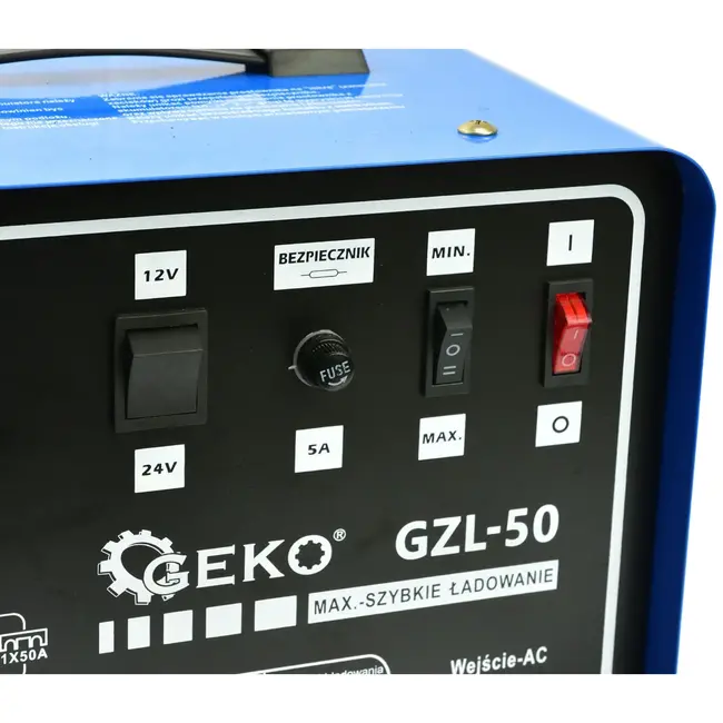 GEKO Universele acculader - snel laden - 12/24V - tot 400Ah - metalen behuizing