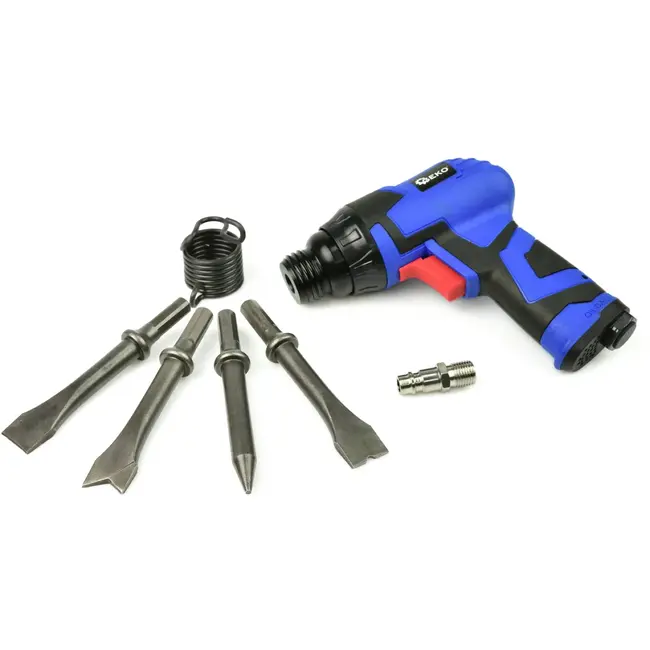 GEKO Pneumatische beitelhamer - Hexagon - Inclusief 4 beitels - Ergonomische grip