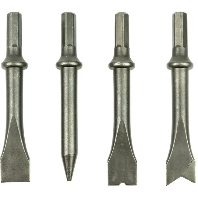 GEKO Pneumatische beitelhamer - Hexagon - Inclusief 4 beitels - Ergonomische grip