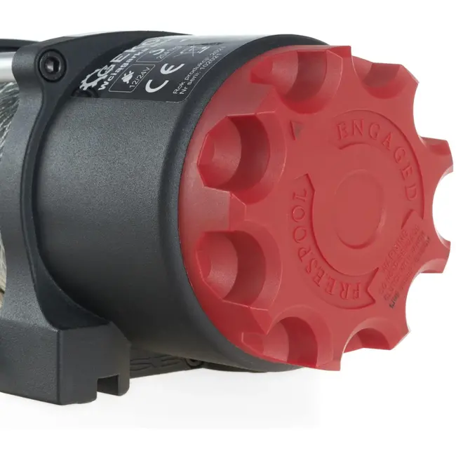 GEKO Elektrische lier - 12V - 2041 kg trekkracht - Offroad geschikt - Stalen kabel 10m