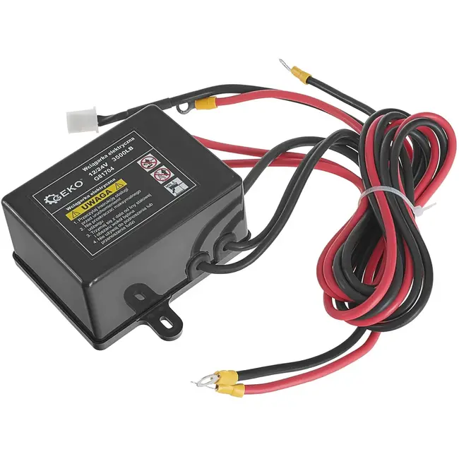 GEKO Elektrische lier - 12V - 1588 kg trekkracht - 12 m staalkabel - Off-road gebruik