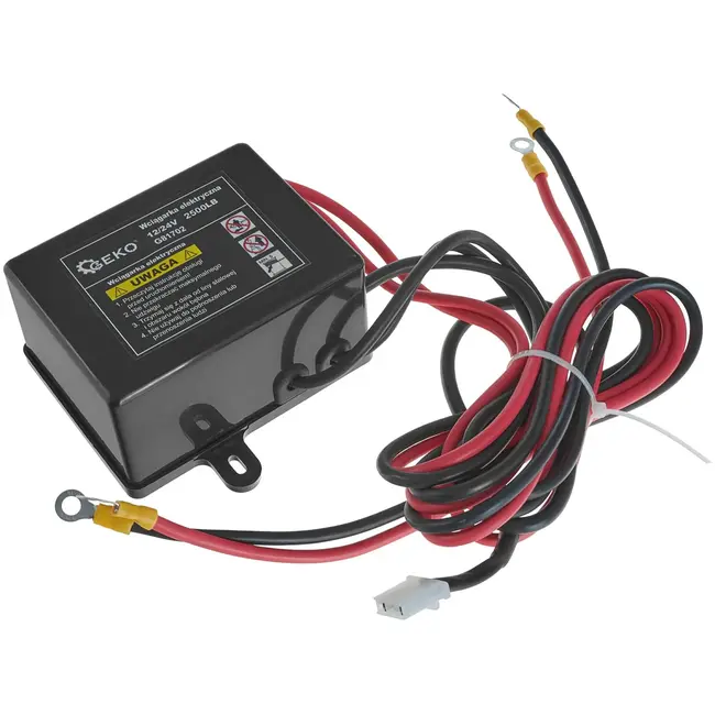 GEKO Elektrische lier - 12V - 1134 kg trekkracht - Off-road gebruik - Stalen kabel 12 m