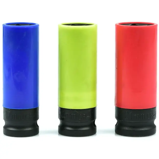 GEKO Dynamometrische sleutelset - 28-210 Nm - CrV staal - Inclusief impactdoppen - Zwart