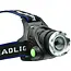 GEKO Hoofdlamp LED - Krachtige Cree XM-L T6 - Zoomfunctie - Drie lichtstanden - Oplaadbaar - Verstelbare band