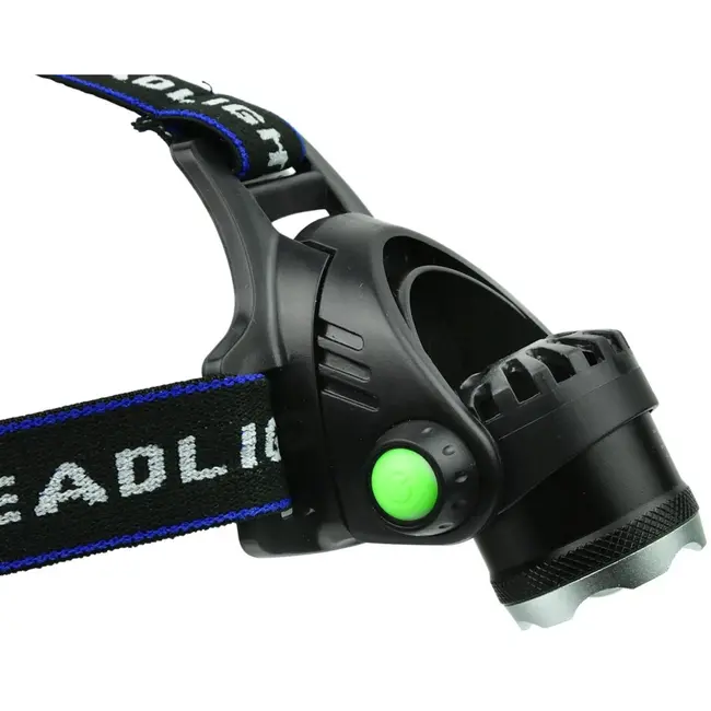 GEKO Hoofdlamp LED - Krachtige Cree XM-L T6 - Zoomfunctie - Drie lichtstanden - Oplaadbaar - Verstelbare band