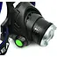 GEKO Hoofdlamp LED - Krachtige Cree XM-L T6 - Zoomfunctie - Drie lichtstanden - Oplaadbaar - Verstelbare band