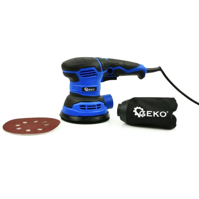 GEKO Rotatieschuurmachine - 125mm - Lichtgewicht - Stofafzuiging - 300W