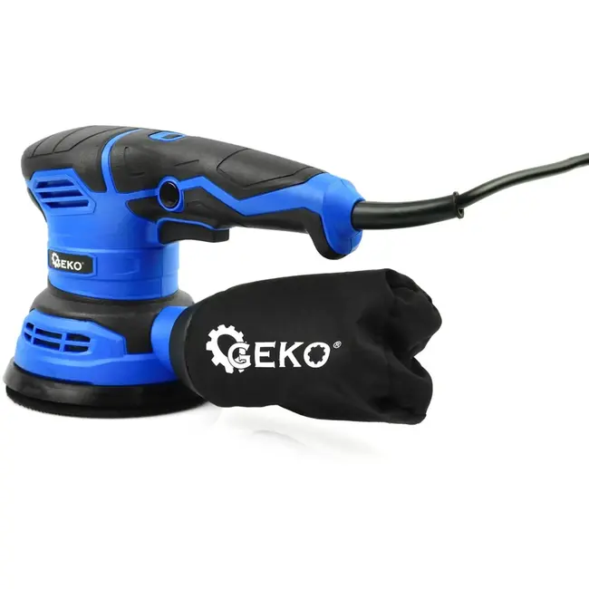 GEKO Rotatieschuurmachine - 125mm - Lichtgewicht - Stofafzuiging - 300W