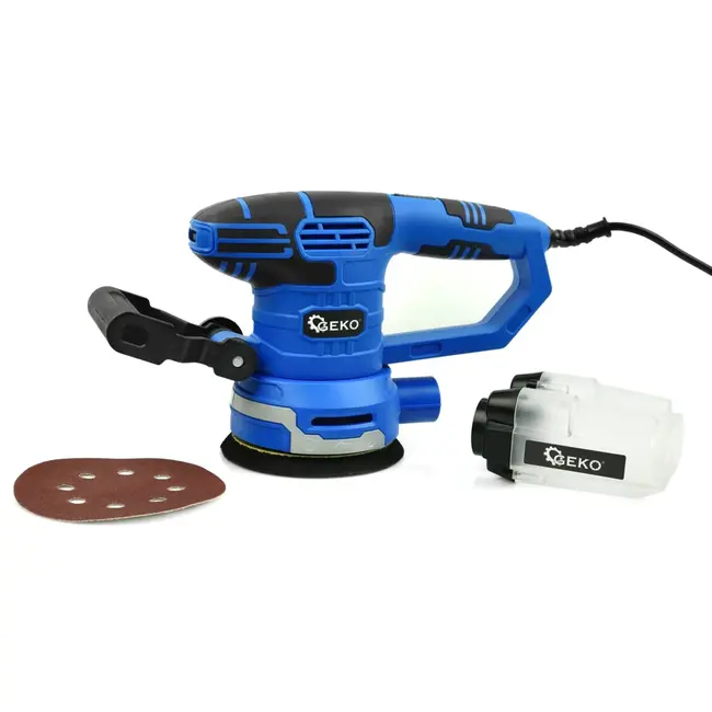 GEKO Rotatieschuurmachine - 125mm - 450W - Stofafzuiging - Antislipgreep