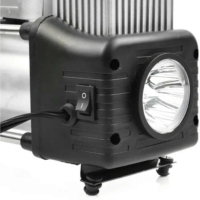GEKO 12V compressor - dubbele cilinder - ingebouwde zaklamp - 250W - draagbaar ontwerp