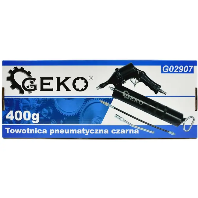 GEKO Pneumatisch vetpistool - 400cc - Zwart - Inclusief ventiel en slang