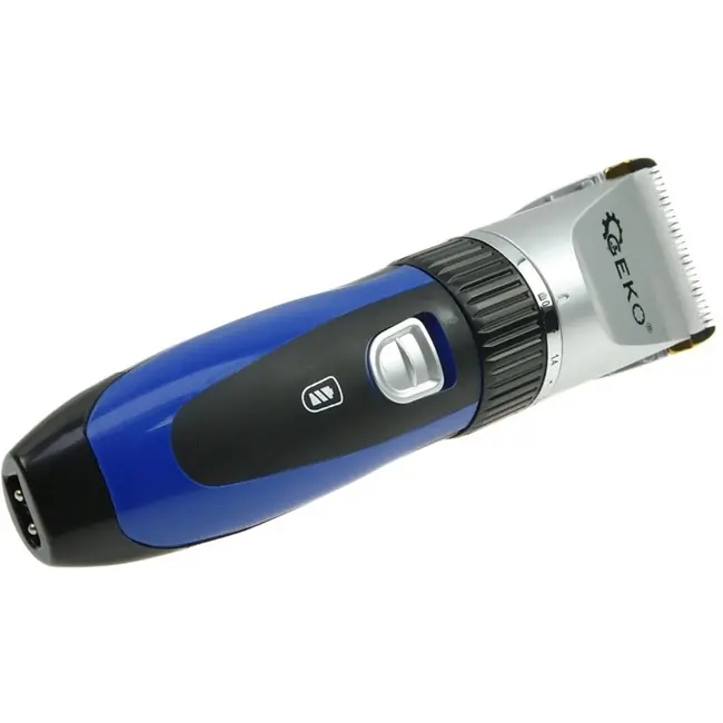 GEKO Draadloze dieren tondeuse - titanium en keramische messen - verstelbare snijlengte - 60 min gebruikstijd