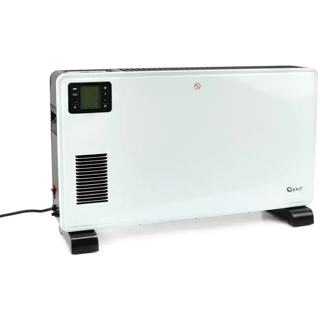 GEKO Convector kachel - LCD scherm - Afstandsbediening - Turbo functie - Wit