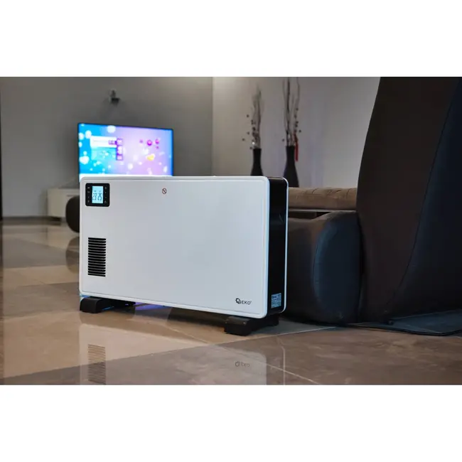 GEKO Convector kachel - LCD scherm - Afstandsbediening - Turbo functie - Wit