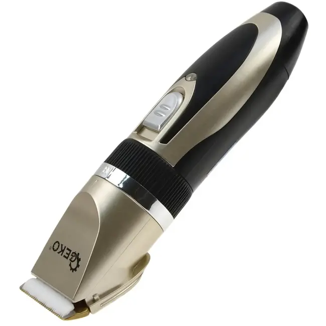 GEKO Hondentondeuse - Titanium Keramische Mes - 5 Snelheden - Inclusief 4 Opzetkammen - Draadloos Gebruik