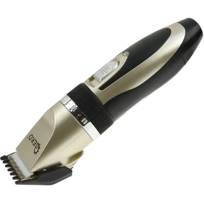 GEKO Hondentondeuse - Titanium Keramische Mes - 5 Snelheden - Inclusief 4 Opzetkammen - Draadloos Gebruik