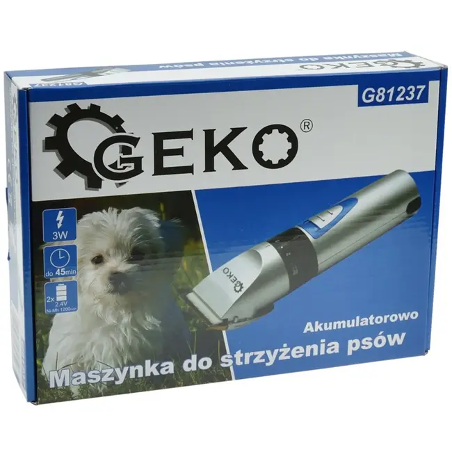 GEKO Draadloze huisdierentrimmer - keramisch en titanium - verstelbare snijlengte - met accessoires