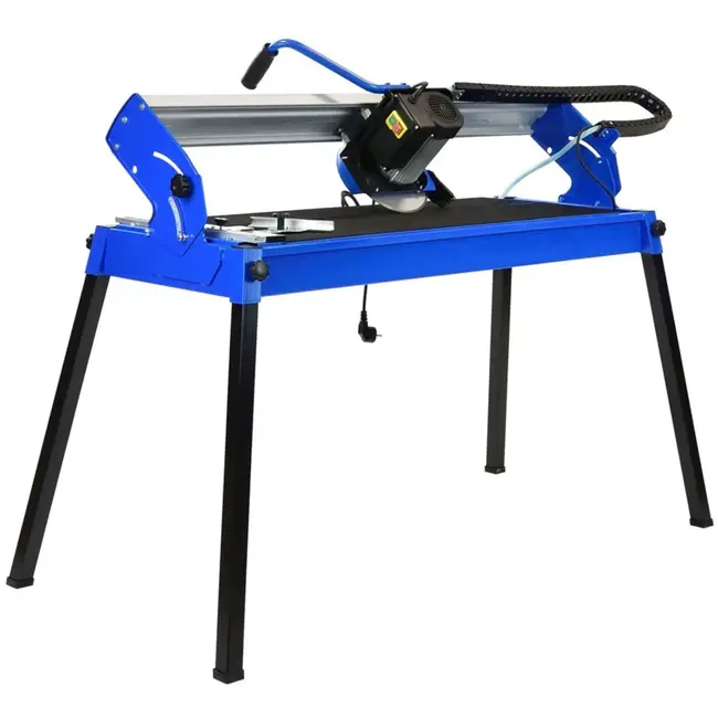 GEKO Tegelsnijder - Inductiemotor 800W - Nat en Droog Snijden - 920 mm - 200 mm Diamantzaagblad