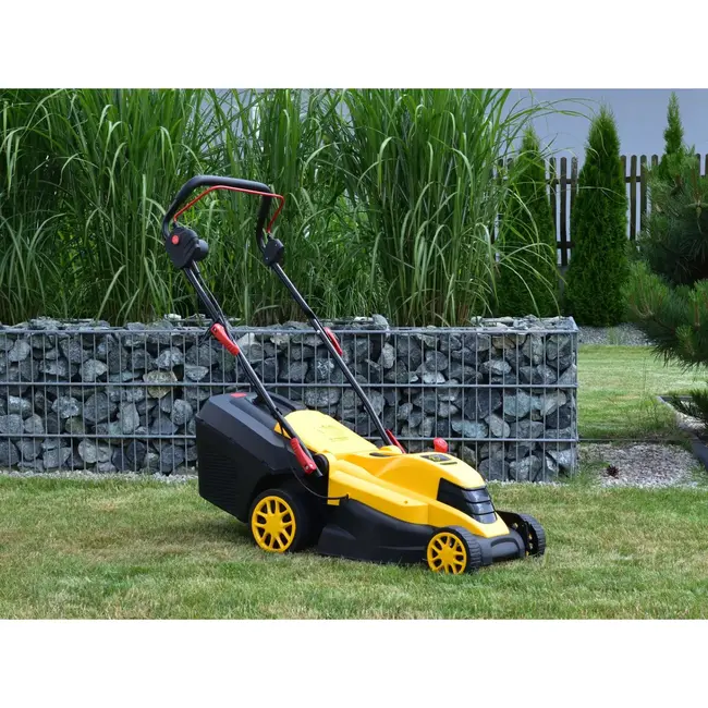 GEKO Elektrische grasmaaier - 38 cm maaibreedte - 1700W - 5 hoogtestanden - 40L opvangbak