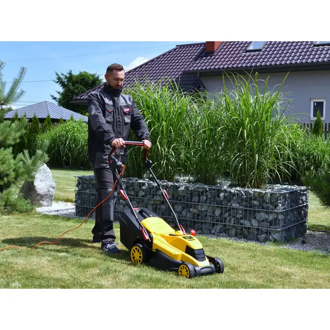 John Gardener Elektrische grasmaaier - 38 cm maaibreedte - 1700W - 5 hoogtestanden - 40L opvangbak