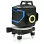 GEKO 3D laser waterpas - zelfnivellerend - 12 lijnen - groen - oplaadbaar - 30 m bereik