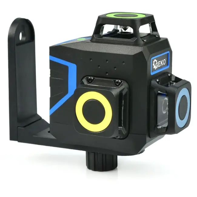 GEKO 3D laser waterpas - zelfnivellerend - 12 lijnen - groen - oplaadbaar - 30 m bereik