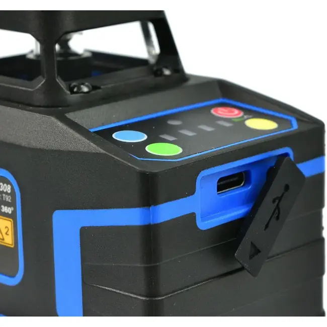 GEKO 3D laser waterpas - zelfnivellerend - 12 lijnen - groen - oplaadbaar - 30 m bereik